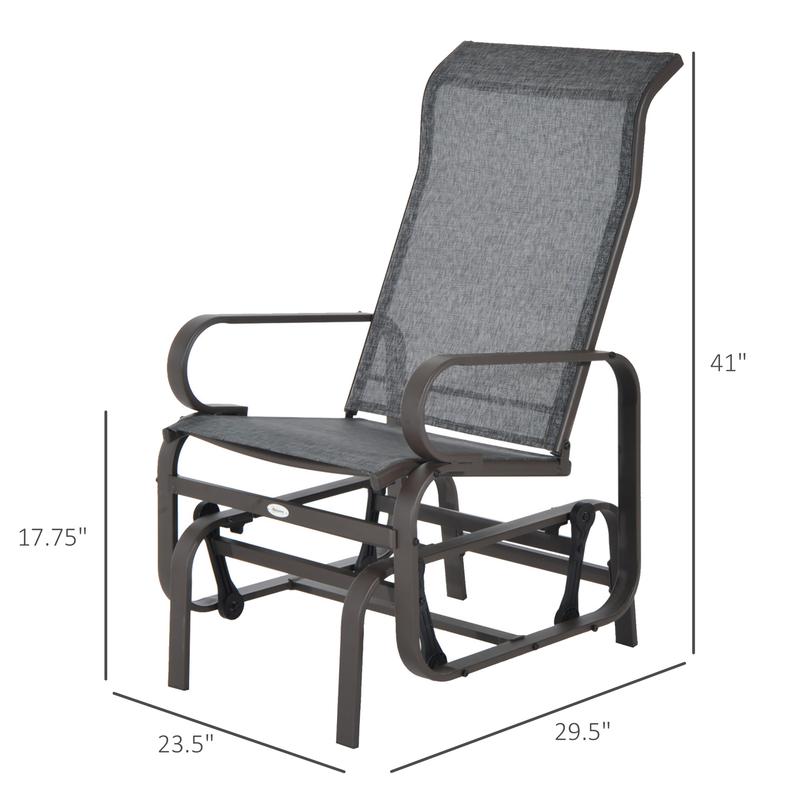 Single Glider Rocking Chair, C - Baby Nursery Glider Chair recensione e prezzo