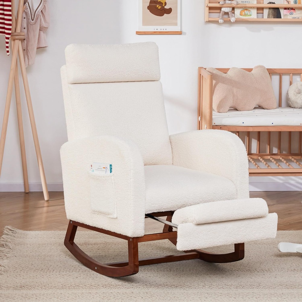 Rocking Chair Nursery Chair wi - Baby Nursery Glider Chair recensione e prezzo