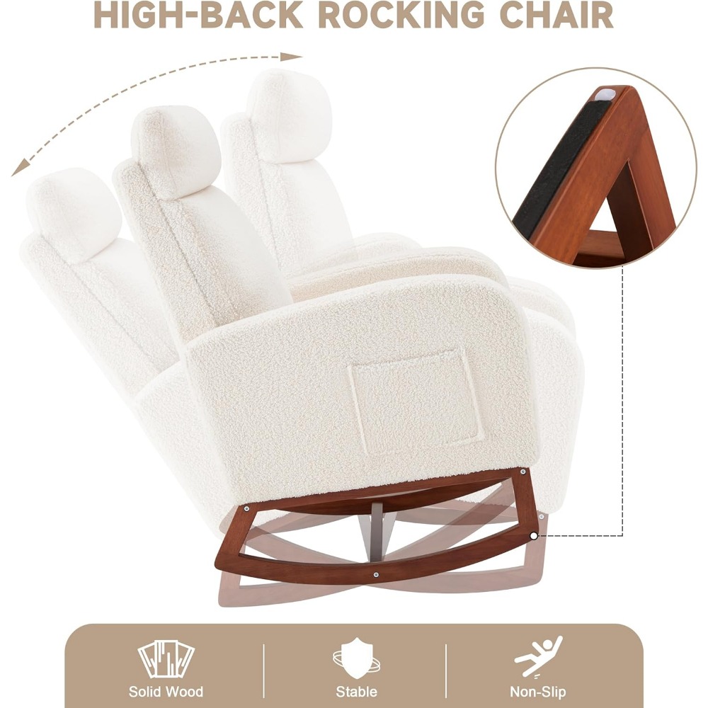 Rocking Chair Nursery Chair wi - Baby Nursery Glider Chair recensione e prezzo