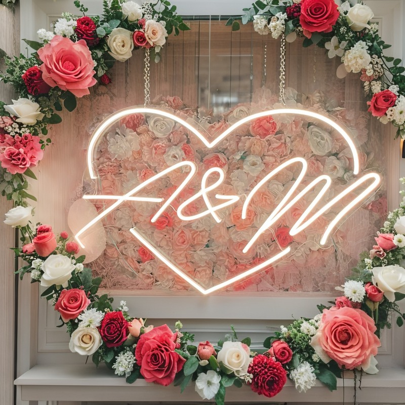 Custom Initials Heart LED Neon - Baby Nursery Sign recensione e prezzo