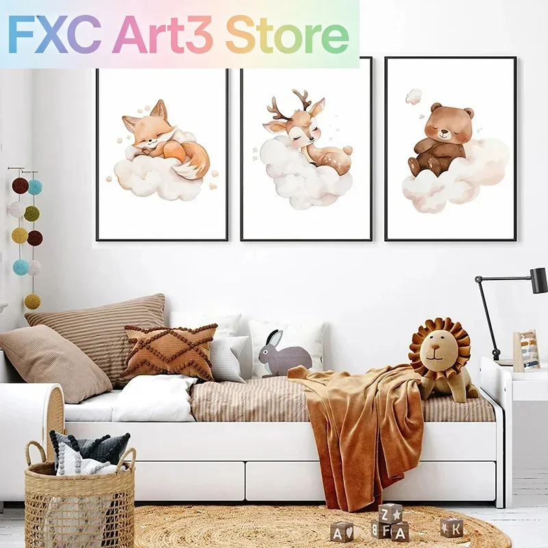 1pc frameless 1pc Cartoon Clou - Baby Nursery Picture Frames recensione e prezzo