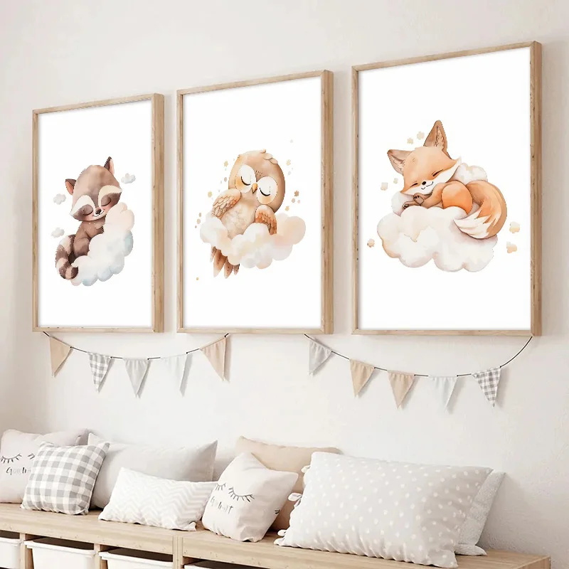 1pc frameless 1pc Cartoon Clou - Baby Nursery Picture Frames recensione e prezzo