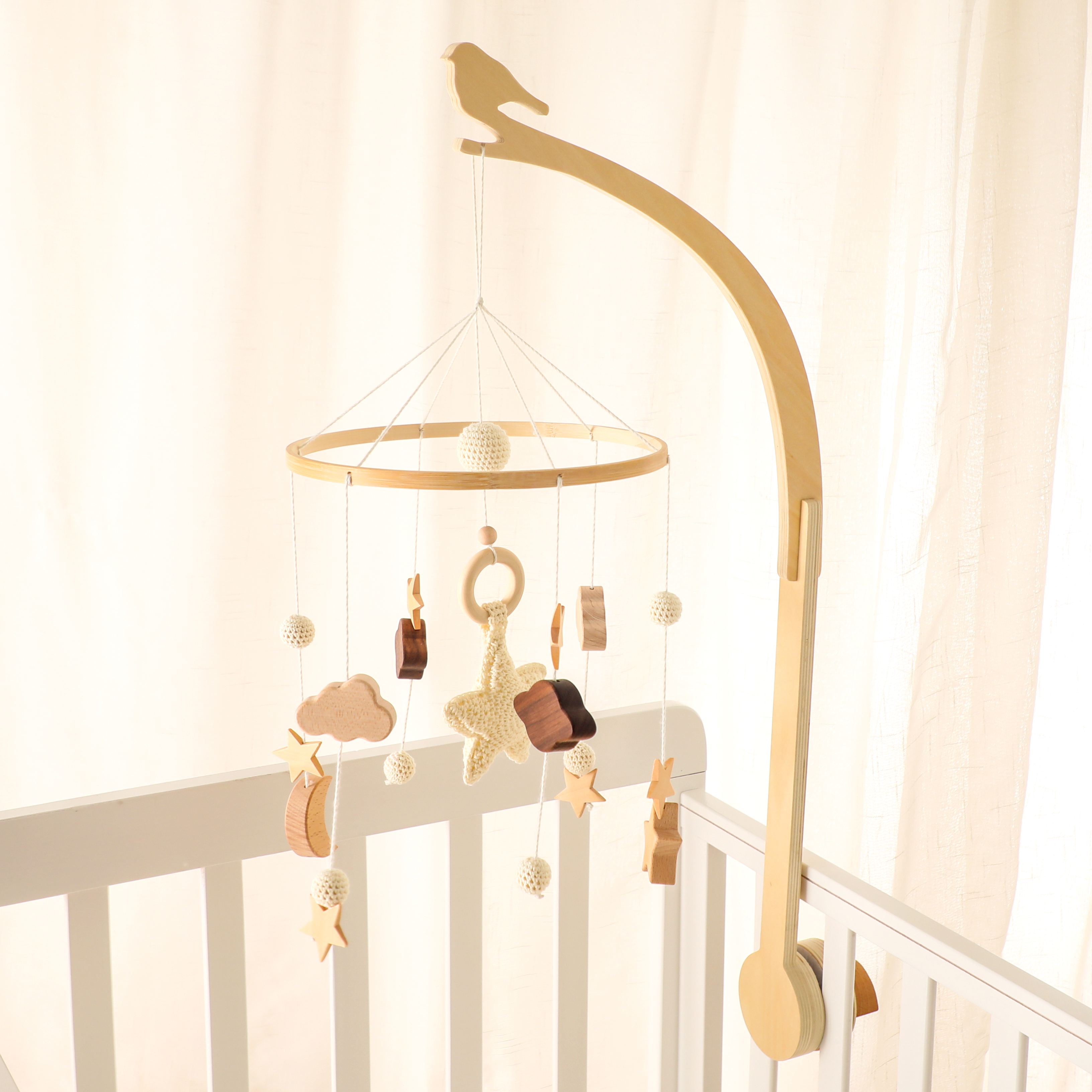 Baby Wooden Little Birdie Bed  - Crib Mobile Musical recensione e prezzo