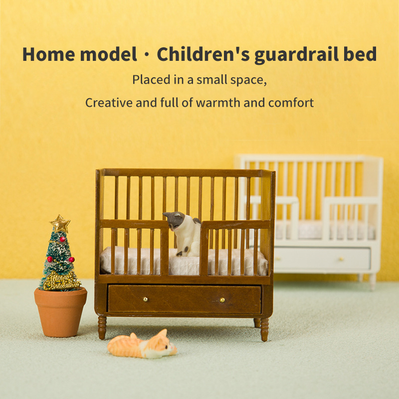 1:12 Miniature White Wood Baby - Baby Nursery Bedding recensione e prezzo