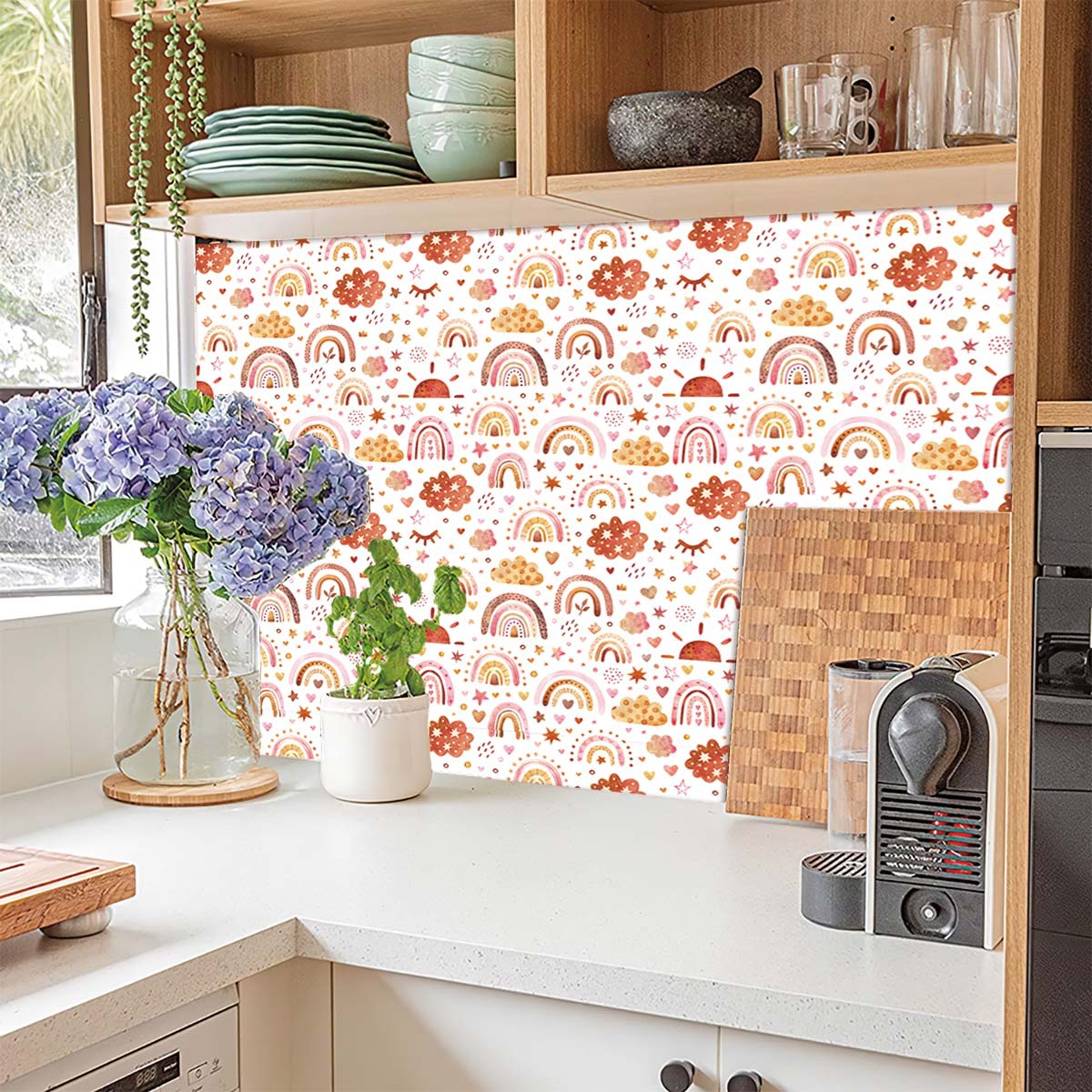 Rainbow Wallpaper Peel and Sti - Baby Nursery Peel And Stick Wallpaper recensione e prezzo