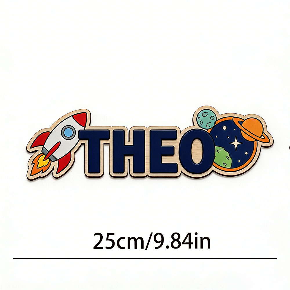 Personalized Space Rocket Name - Baby Nursery Sign recensione e prezzo