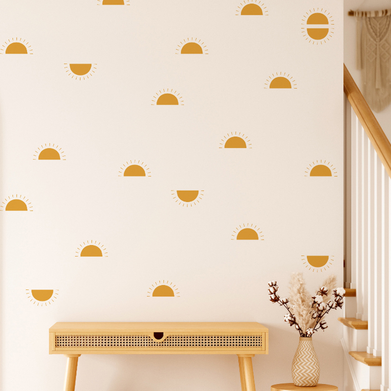 Boho Yellow Orange Half Sun Wa - Baby Nursery Yellow recensione e prezzo