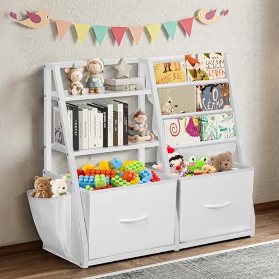 Bookshelf and Toy Storage Book - Baby Nursery Shelves recensione e prezzo