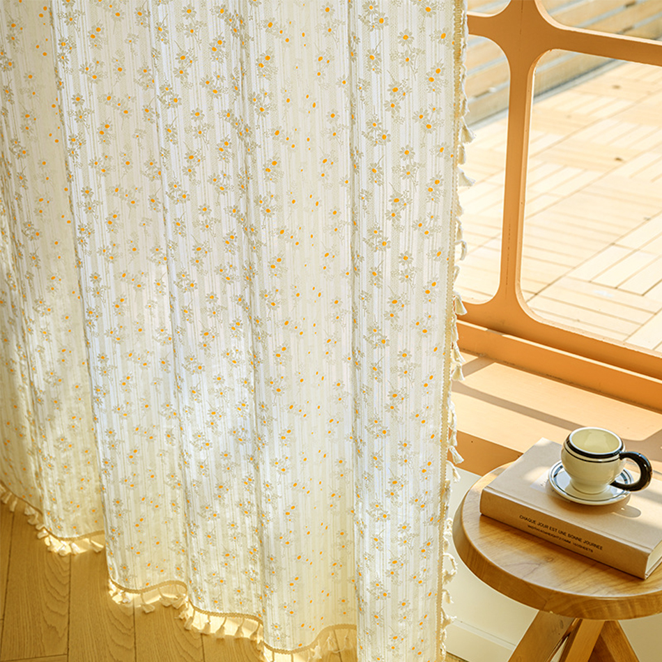 Korean Cotton Daisy Curtains R - Baby Nursery Curtains recensione e prezzo