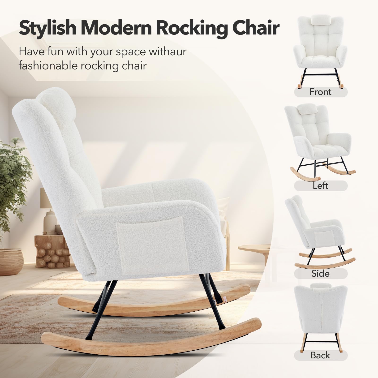 Nursery Rocking Chair Teddy Up - Rocking Chair Nursery recensione e prezzo