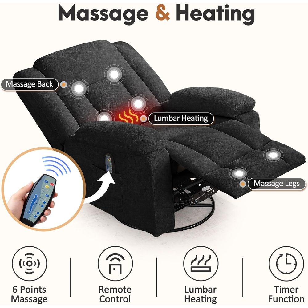 Luxury 360° Swivel Rocker Recl - Rocking Chair Nursery recensione e prezzo