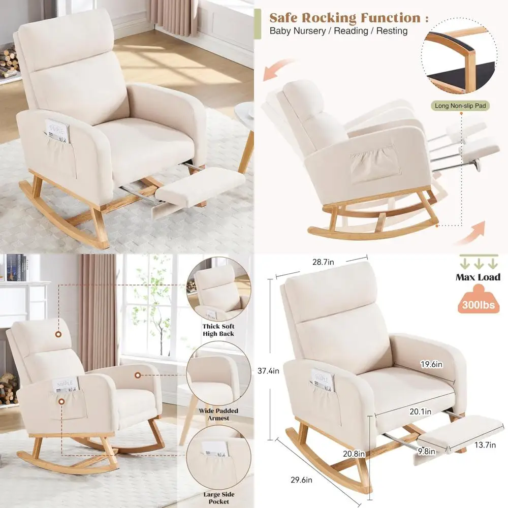 Nursing Glider Rocking Chair W - Baby Nursery Glider Chair recensione e prezzo