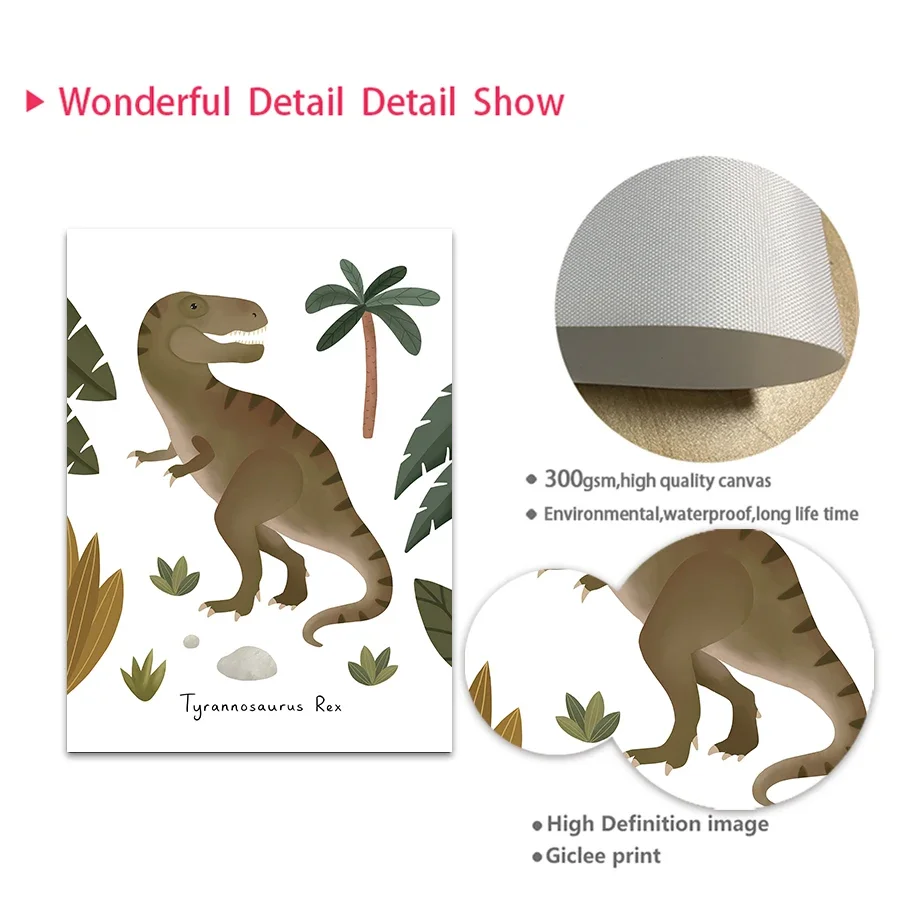 Dinosaur Tyrannosaurus Rex Tri - Baby Nursery Pictures recensione e prezzo