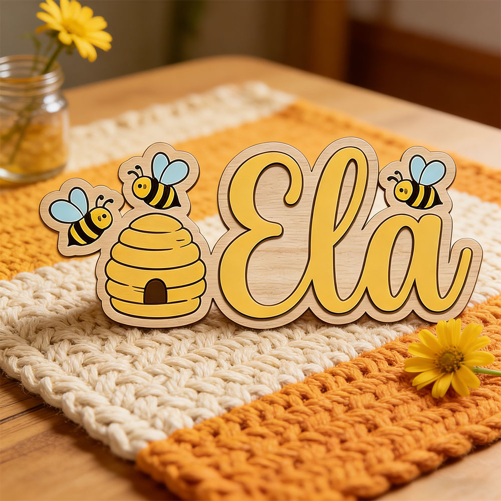 Personalized Cute Bee Hive Nam - Baby Nursery Girl Room recensione e prezzo