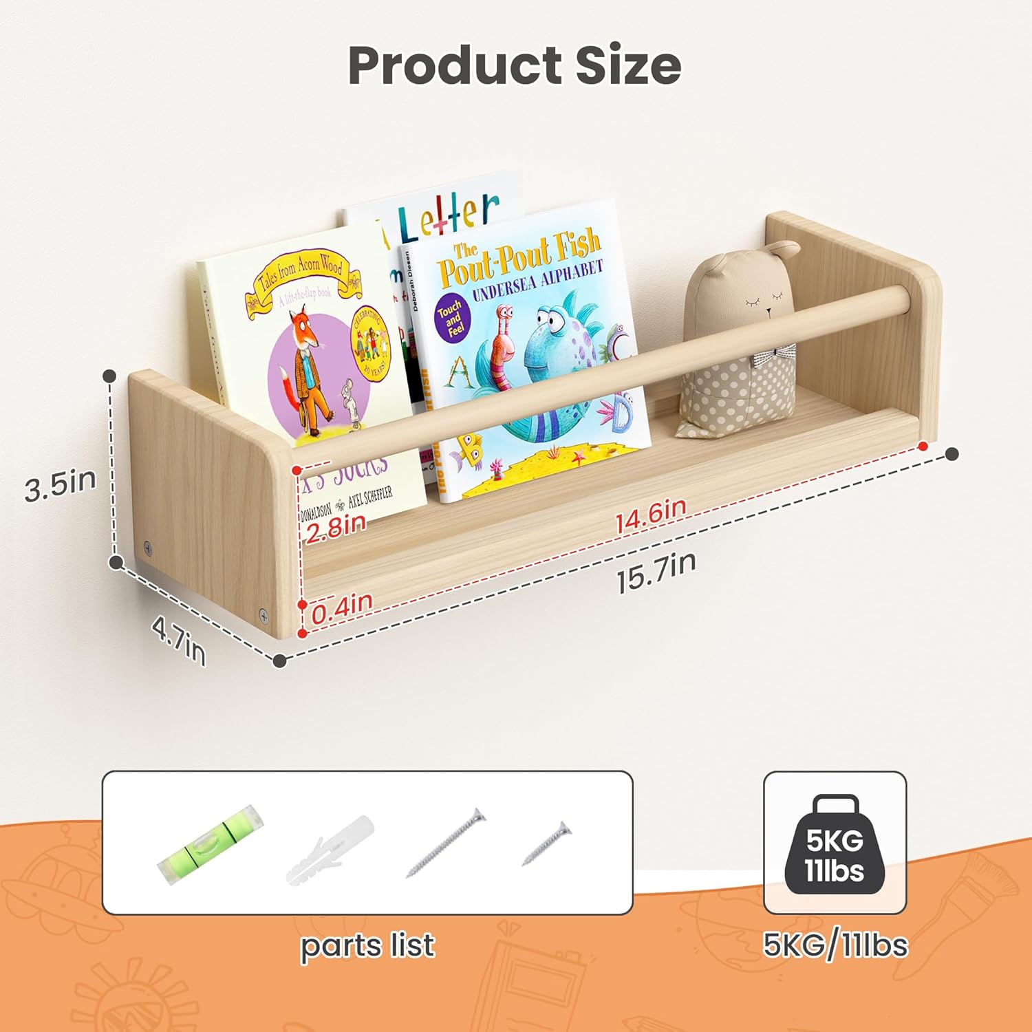 2 Pack 15.7 Inch Floating Book - Baby Nursery Images Free recensione e prezzo