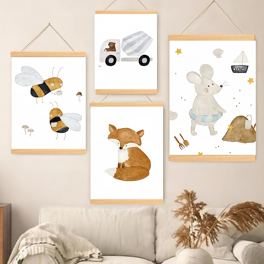 Boho Cartoon Posters Print Bea - Baby Nursery Posters recensione e prezzo