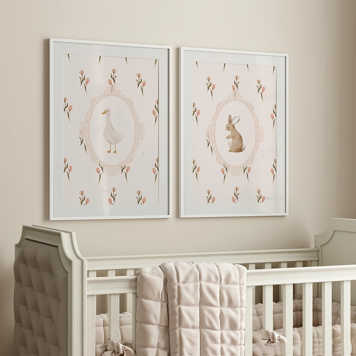 2 Sets of Canvas Art Prints Fe - Baby Nursery Picture Frames recensione e prezzo