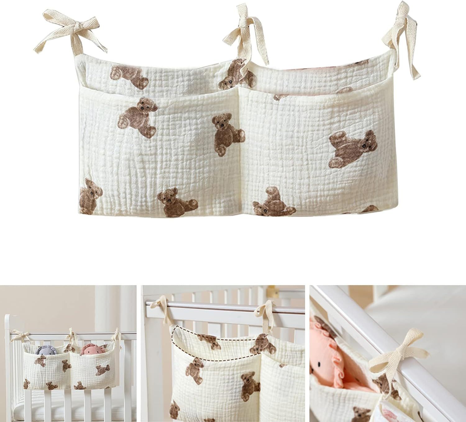 Baby Crib Organizer Cot Caddy  - Baby Nursery Shelves recensione e prezzo
