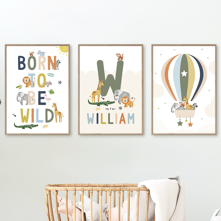 Crocodile Balloon Lion Elephan - Baby Nursery Pictures recensione e prezzo