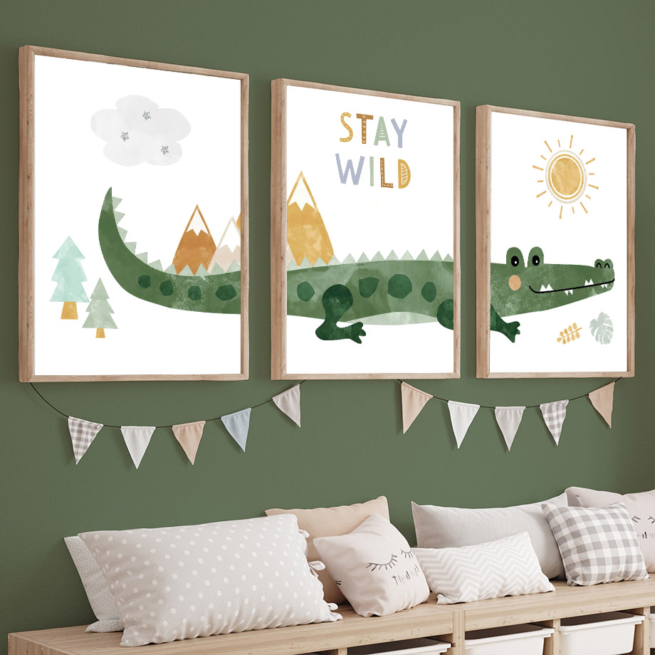 Crocodile Balloon Lion Elephan - Baby Nursery Pictures recensione e prezzo