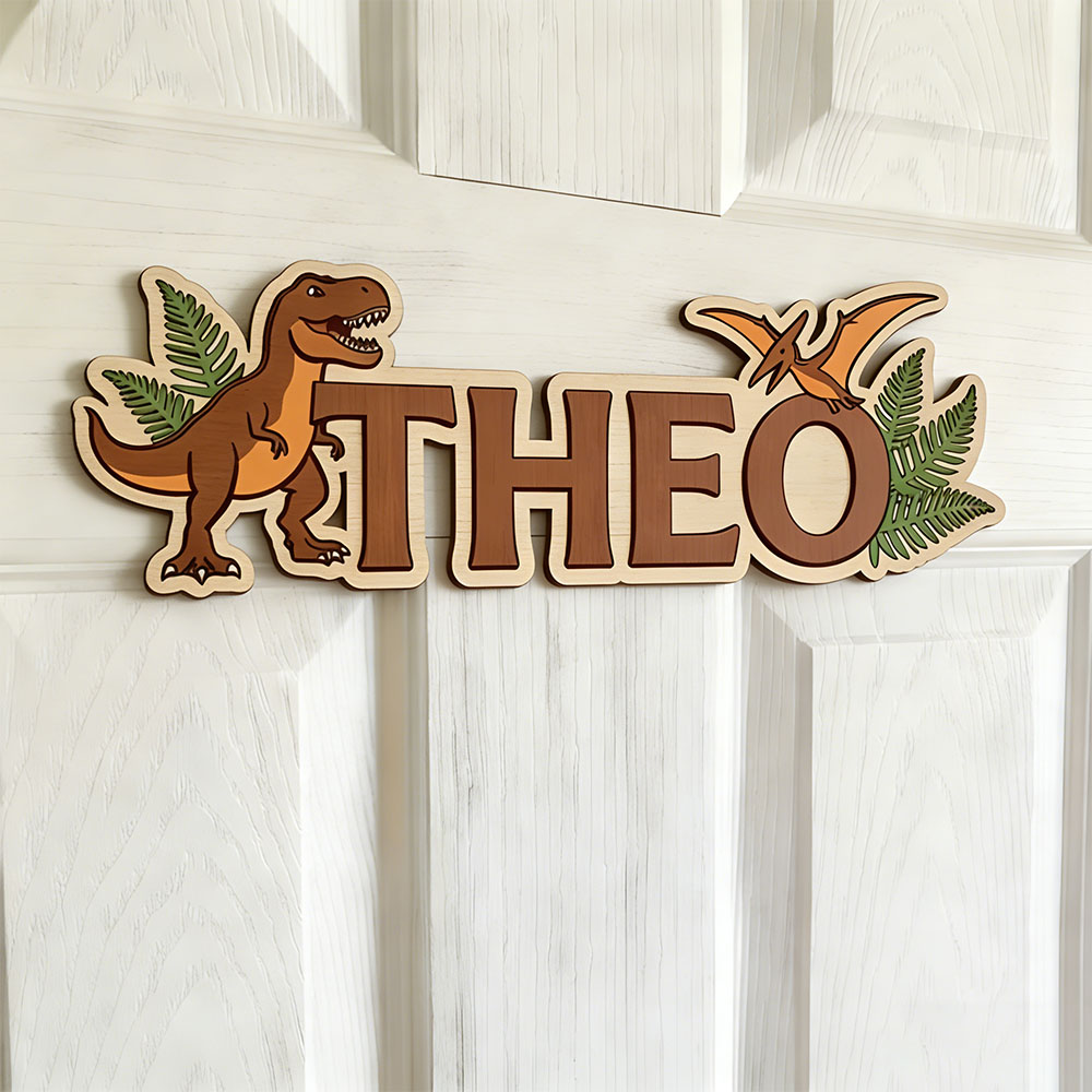 Personalized Dinosaur Name Sig - Baby Nursery Sign recensione e prezzo