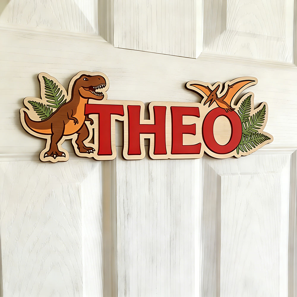 Personalized Dinosaur Name Sig - Baby Nursery Sign recensione e prezzo