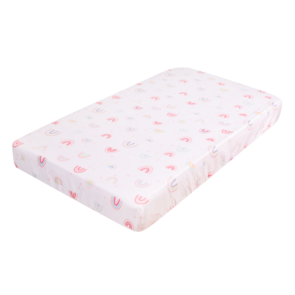 3Pcs Rainbow Baby Infant Crib  - Baby Nursery Bedding recensione e prezzo