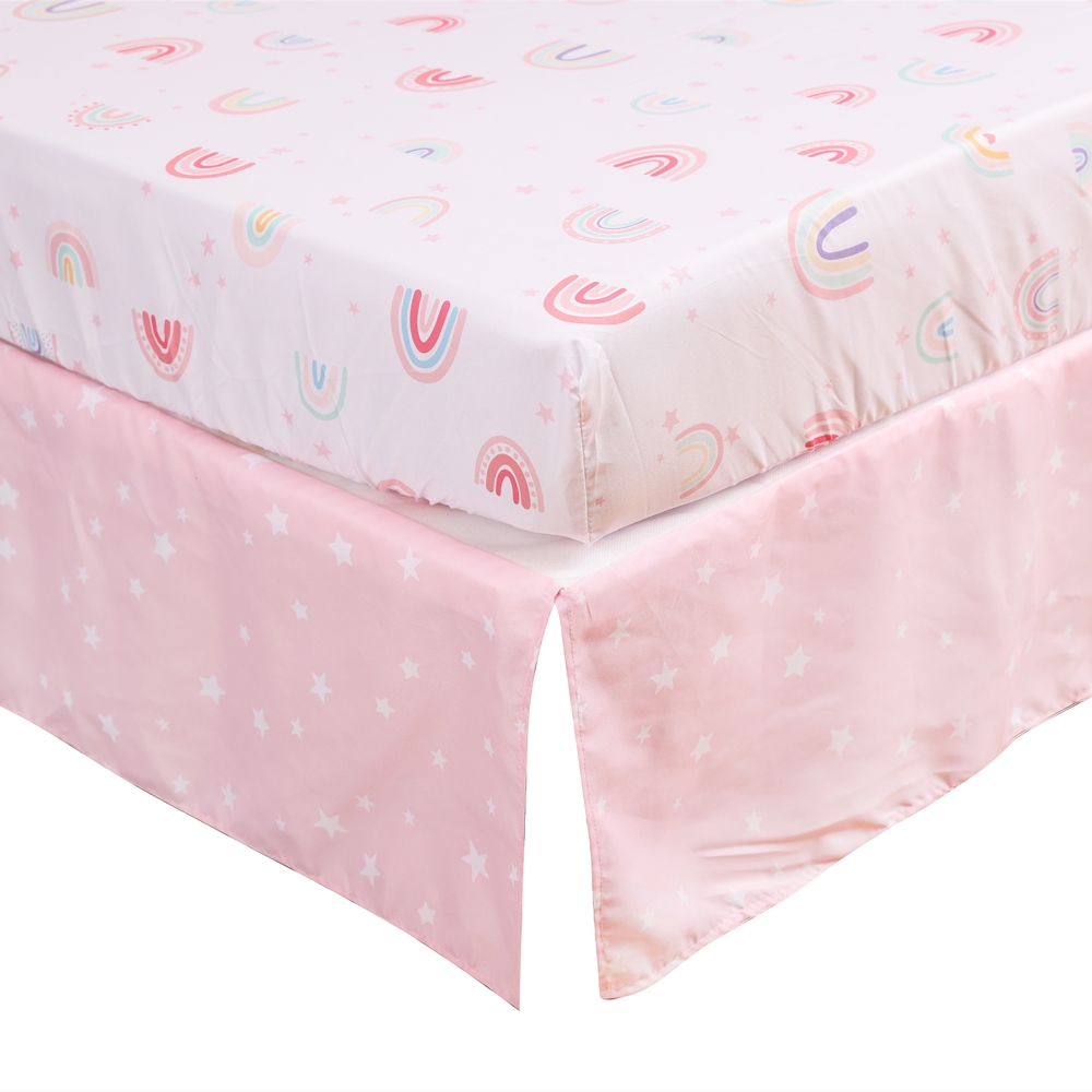 3Pcs Rainbow Baby Infant Crib  - Baby Nursery Bedding recensione e prezzo