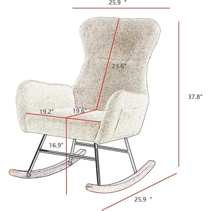 Hansones Rocking Chair Nursery - Baby Nursery Glider Chair recensione e prezzo