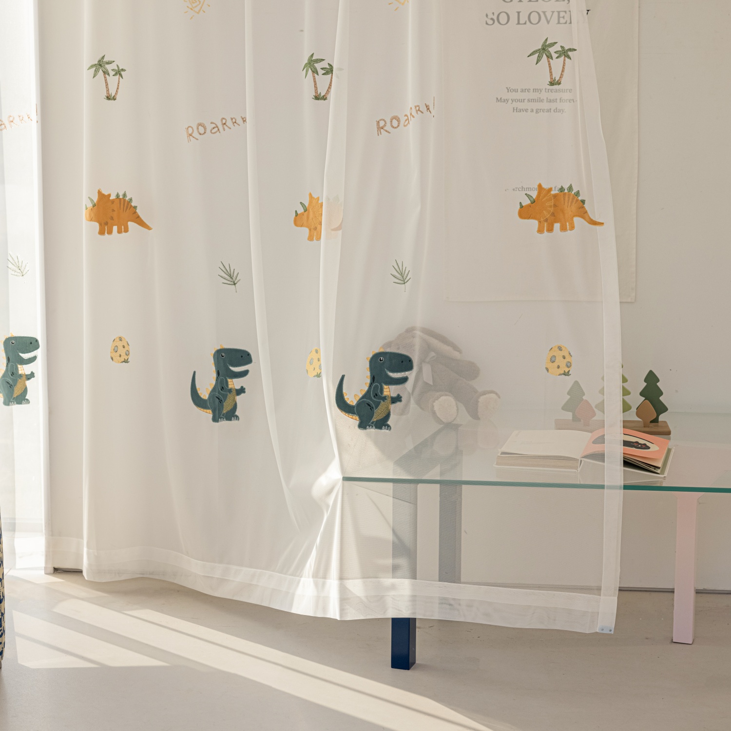 Blue Cartoon Dinosaur Kids Bla - Baby Nursery Curtains recensione e prezzo