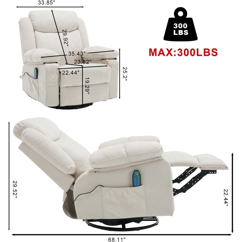 Rocker Recliner Chair with Mas - Rocking Chair Nursery recensione e prezzo