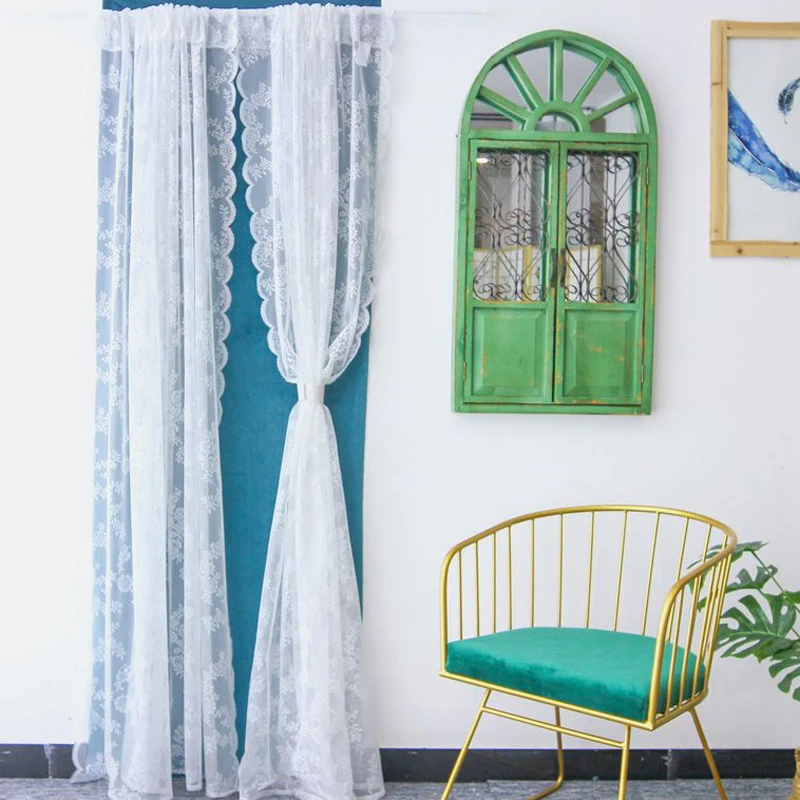 French White Lace Sheer Curtai - Baby Nursery Curtains recensione e prezzo