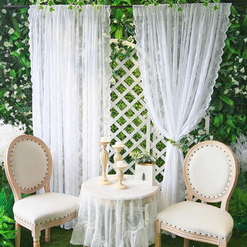 French White Lace Sheer Curtai - Baby Nursery Curtains recensione e prezzo