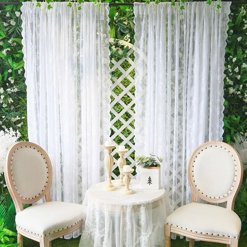 French White Lace Sheer Curtai - Baby Nursery Curtains recensione e prezzo