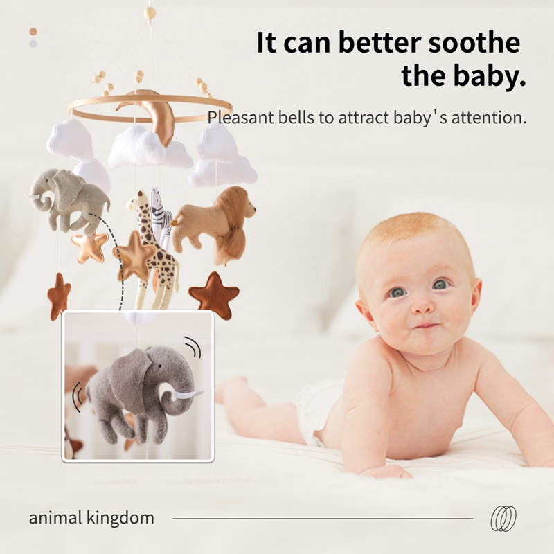 Crib Mobile Bed Bell Wooden Ba - Crib Mobile Musical recensione e prezzo