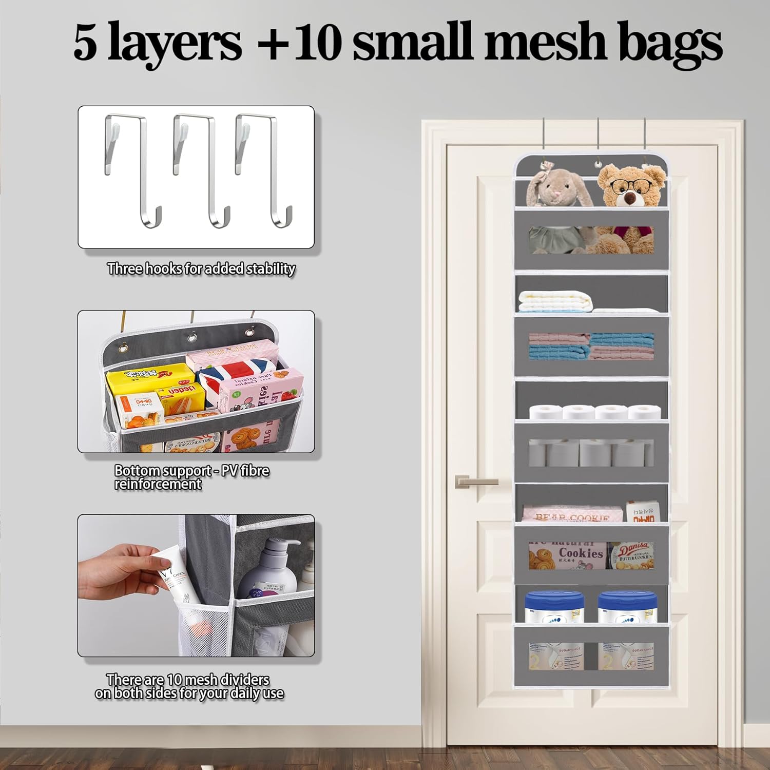 Over The Door Organizer, 5 She - Baby Nursery Images Free recensione e prezzo
