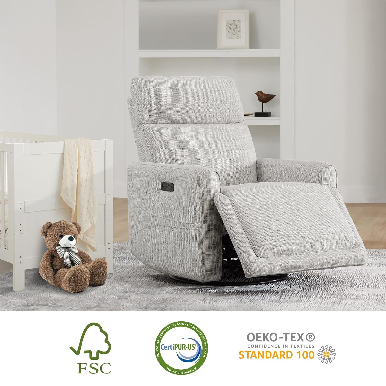 Power Recliner Swivel Glider N - Rocking Chair Nursery recensione e prezzo