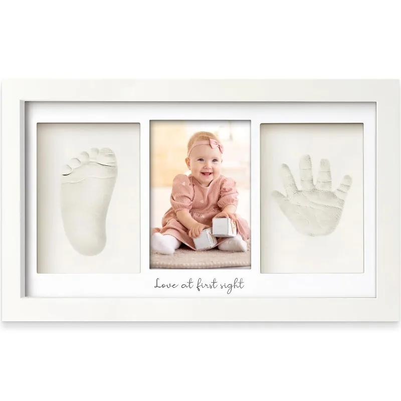 Baby Handprint Footprint Clay  - Baby Nursery Picture Frames recensione e prezzo