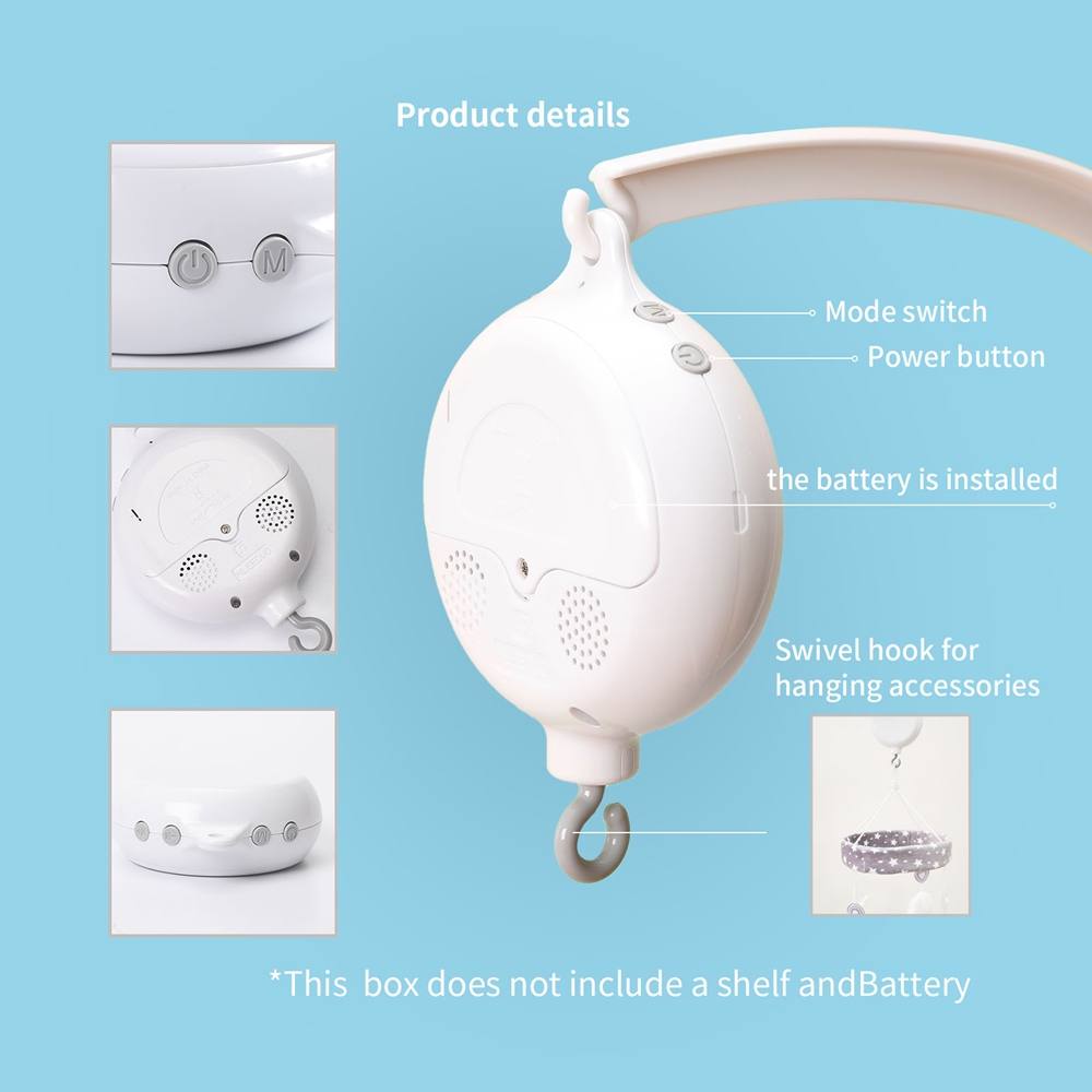 Crib Bell Rotary Music Box wit - Baby Nursery Music recensione e prezzo