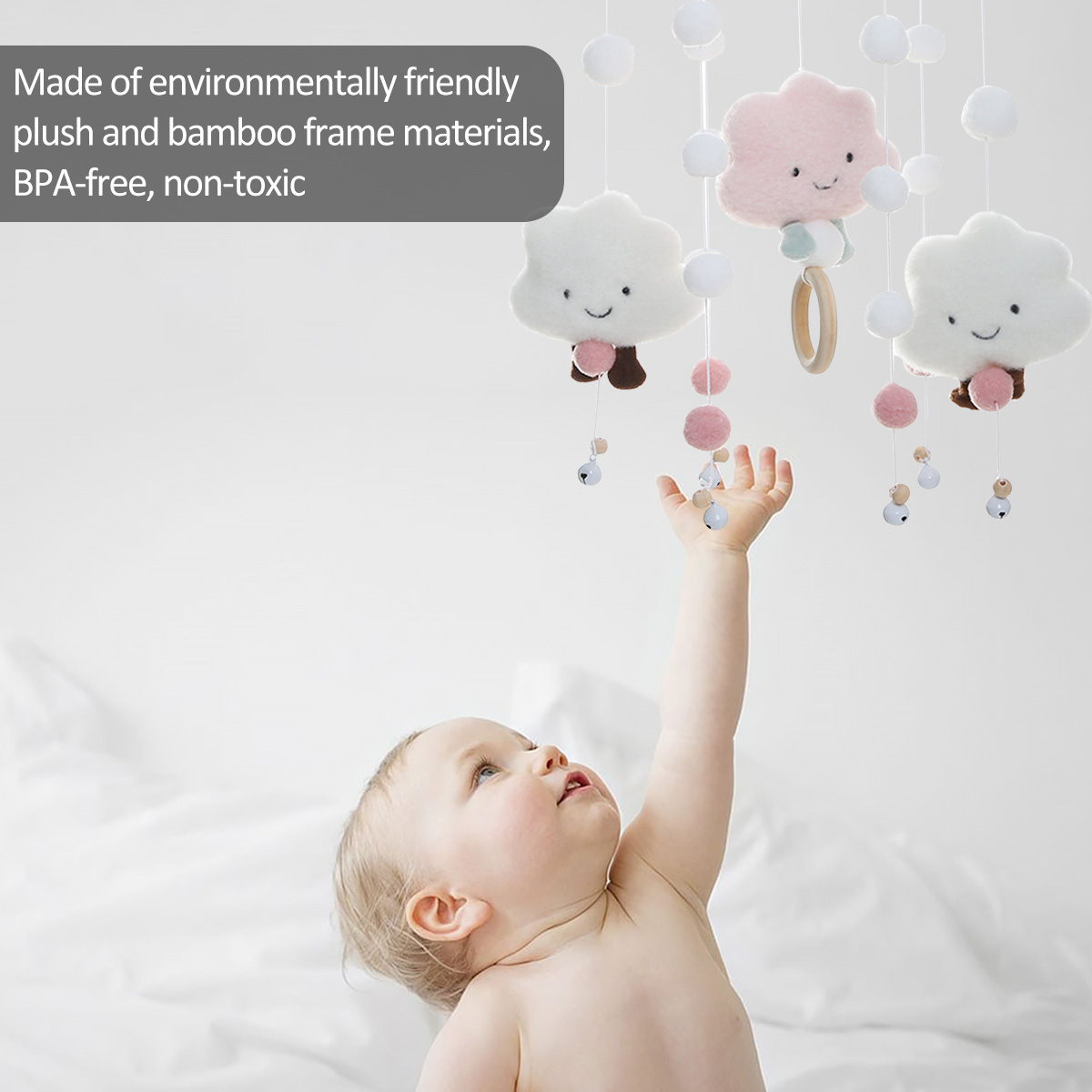 Mobile Wind Chimes with Cloud  - Crib Mobile Musical recensione e prezzo
