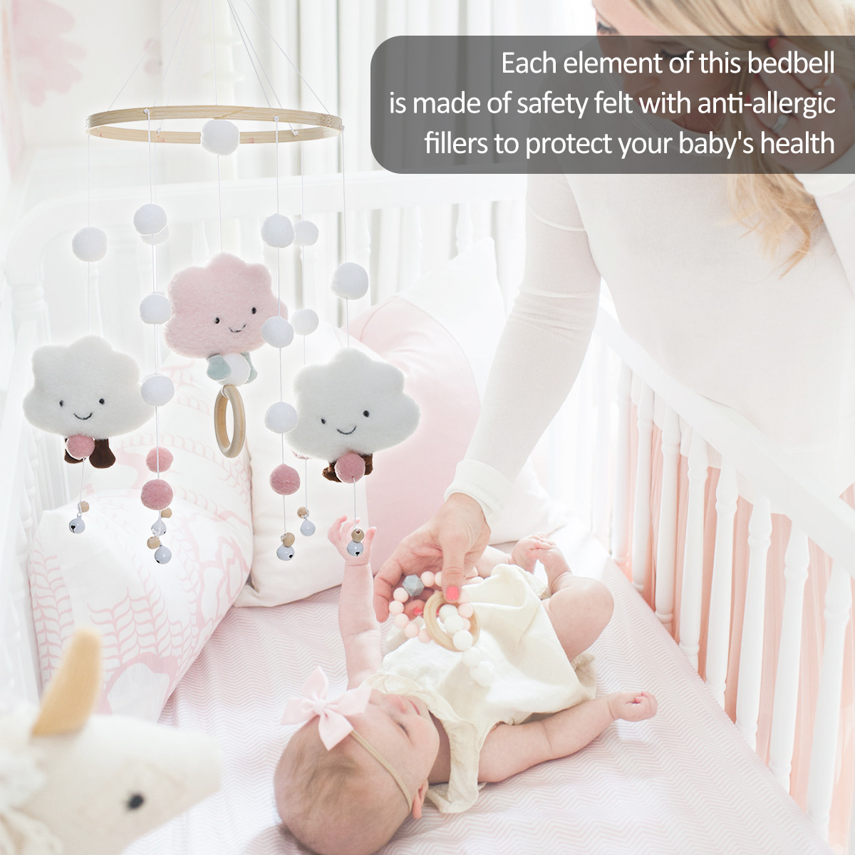 Mobile Wind Chimes with Cloud  - Crib Mobile Musical recensione e prezzo