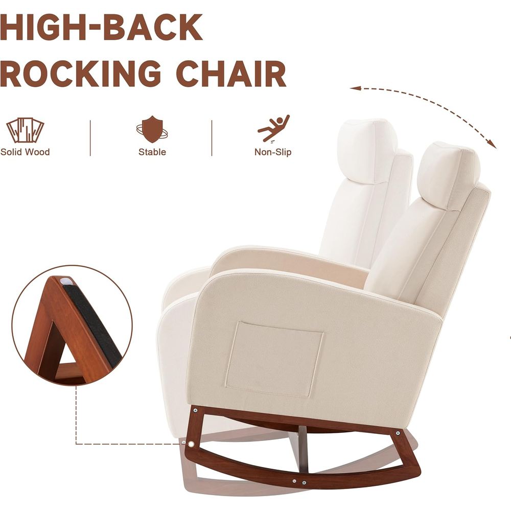 Ergonomic High-Back Baby Glide - Baby Nursery Glider Chair recensione e prezzo