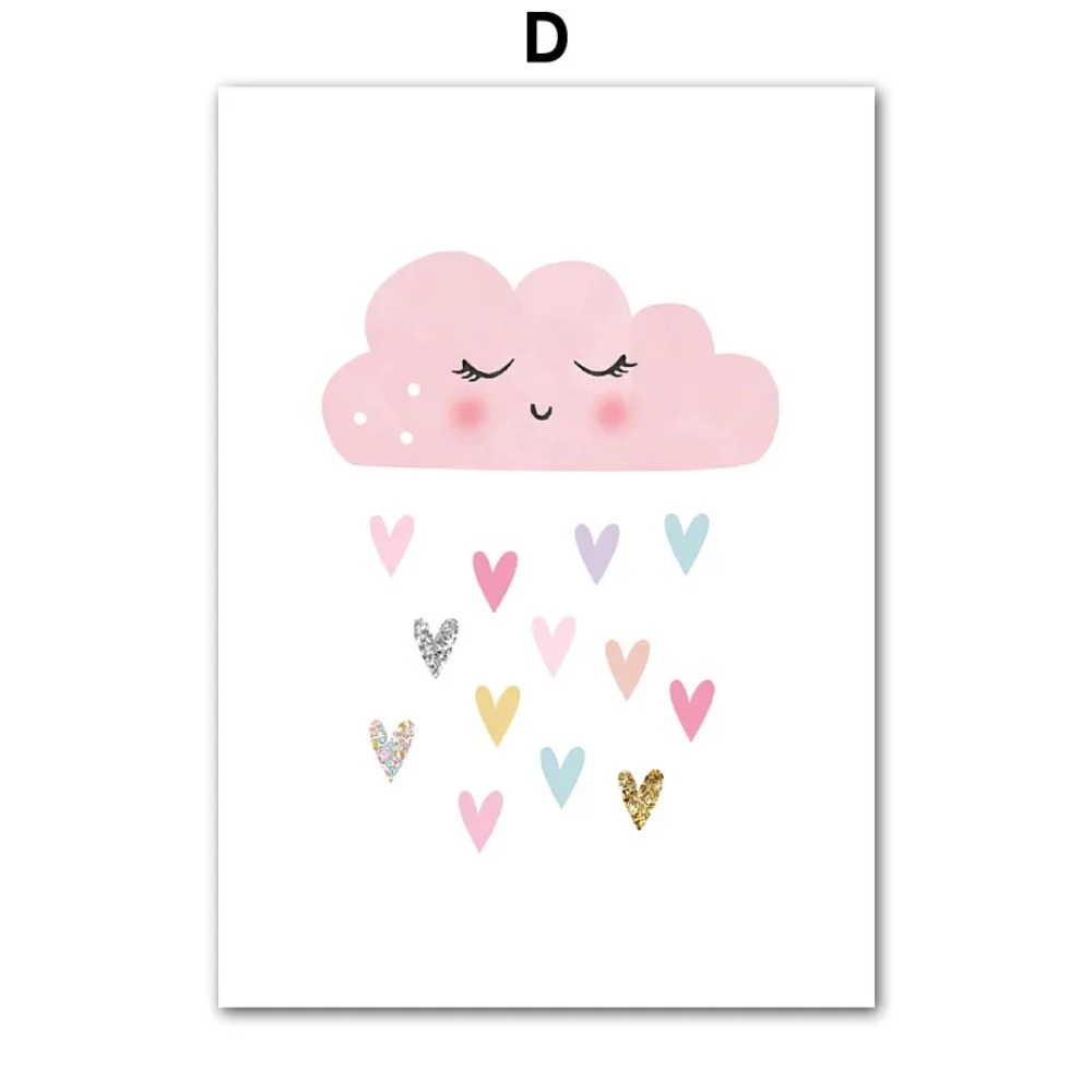 Pink Unicorn Rabbit Rainbow Cl - Baby Nursery Pictures recensione e prezzo