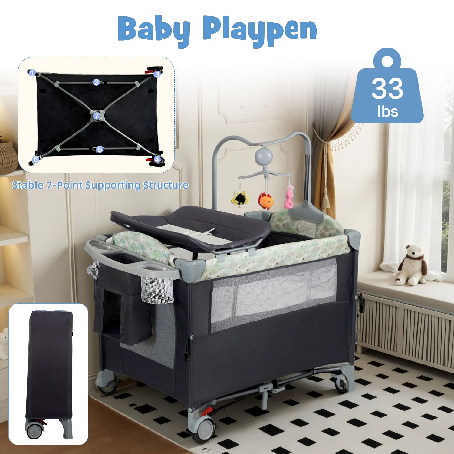 Pack n Play Portable Playard w - Baby Nursery Music recensione e prezzo