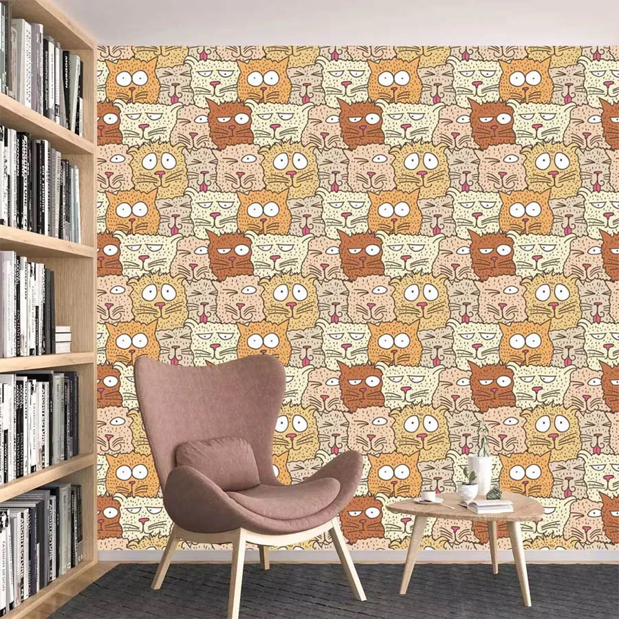 Custom Cartoon Waterproof Peel - Baby Nursery Peel And Stick Wallpaper recensione e prezzo