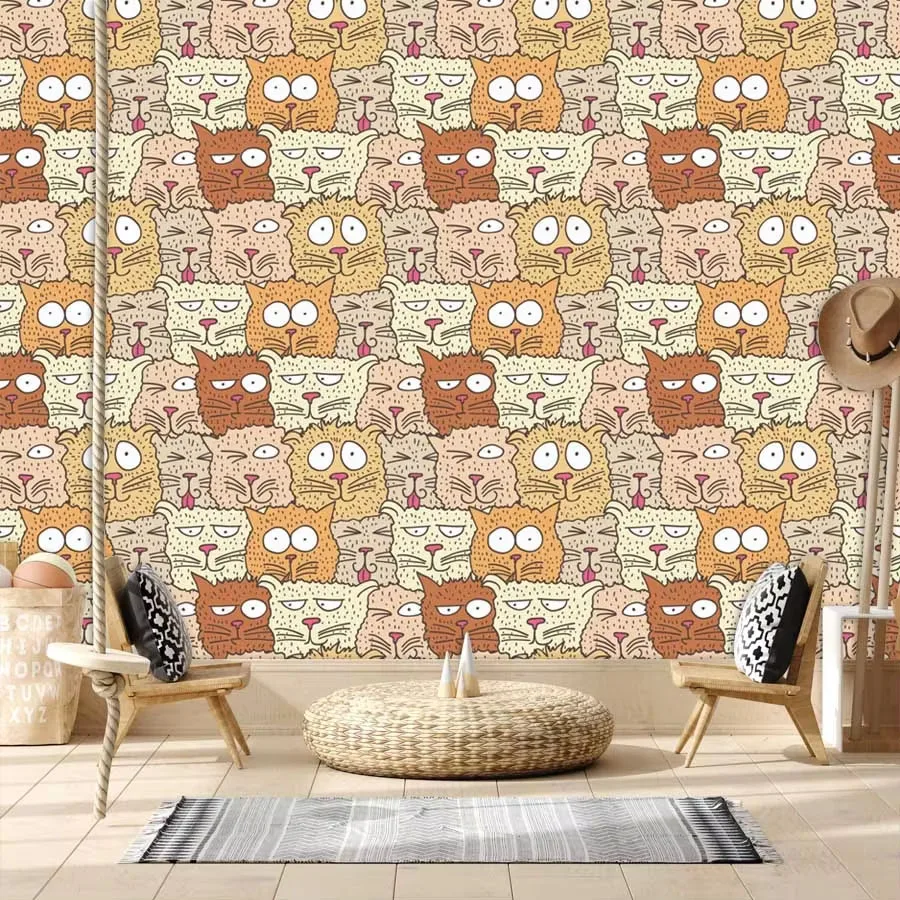 Custom Cartoon Waterproof Peel - Baby Nursery Peel And Stick Wallpaper recensione e prezzo