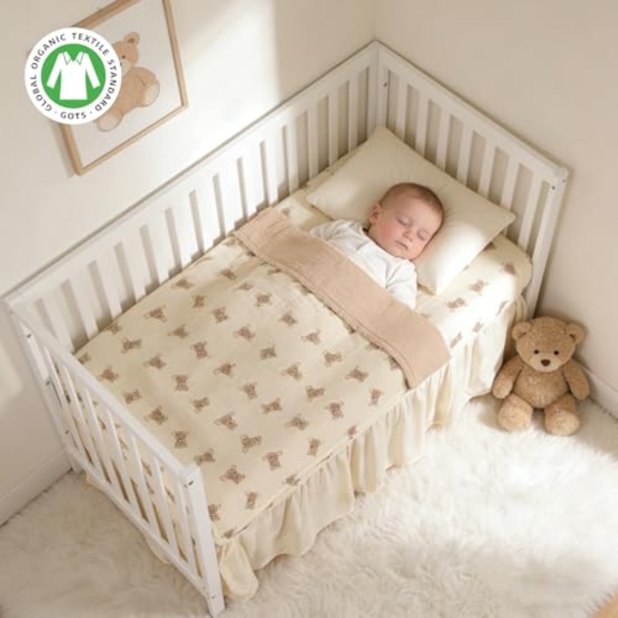Organic Cotton Muslin Baby Cri - Baby Nursery Bedding recensione e prezzo