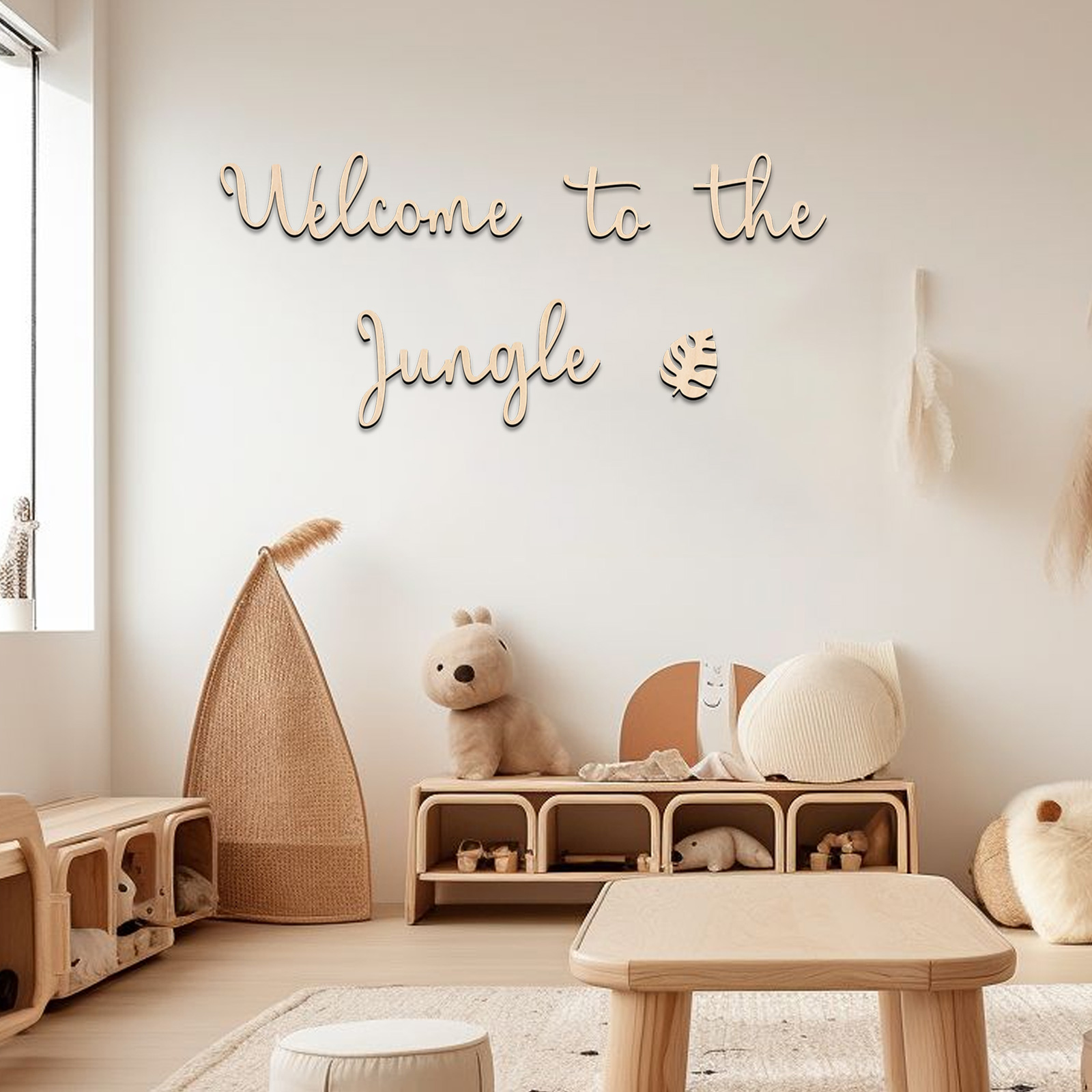 Welcome to the Jungle Wooden S - Baby Nursery Sign recensione e prezzo