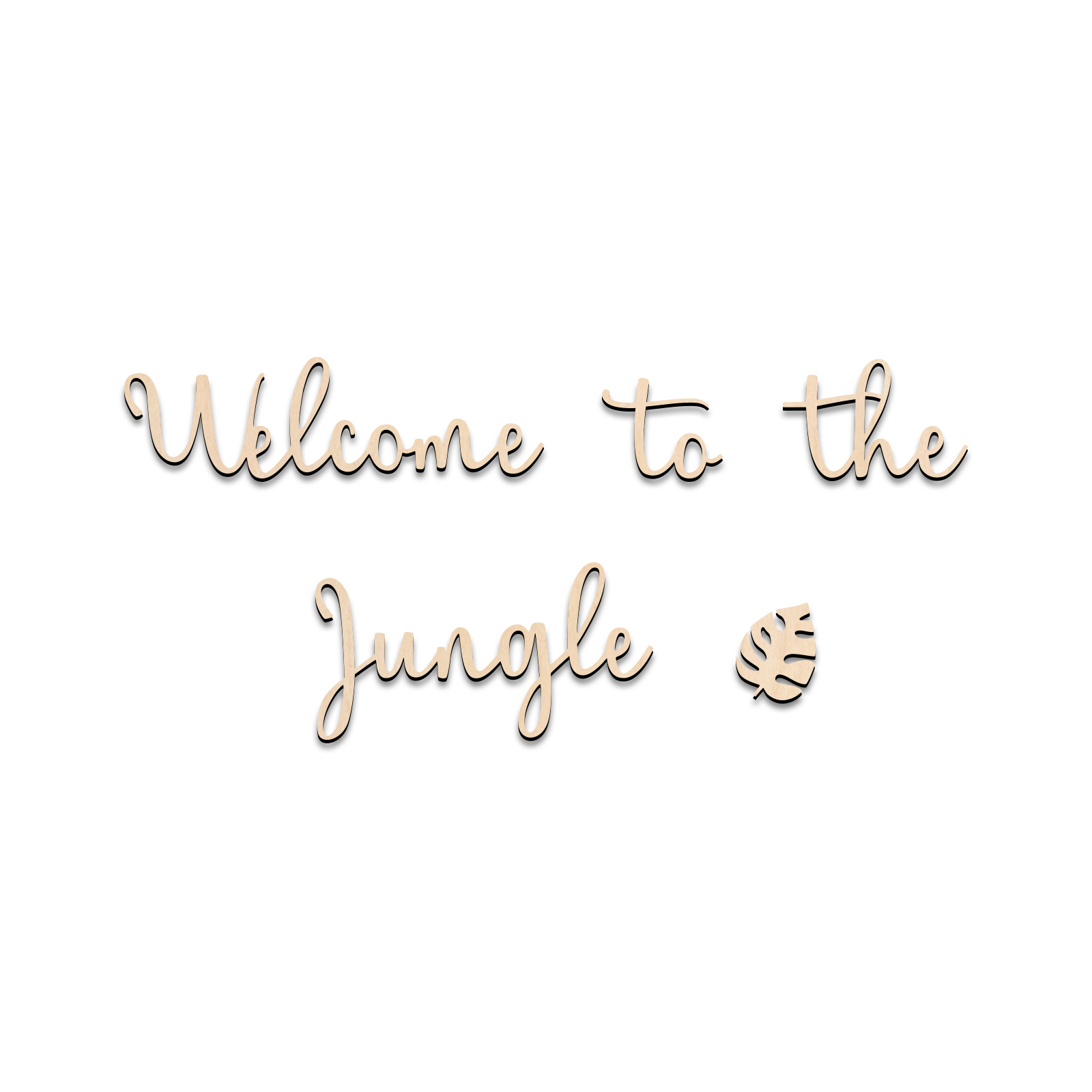 Welcome to the Jungle Wooden S - Baby Nursery Sign recensione e prezzo