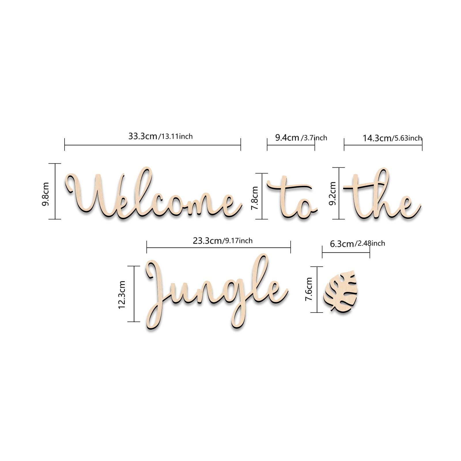 Welcome to the Jungle Wooden S - Baby Nursery Sign recensione e prezzo
